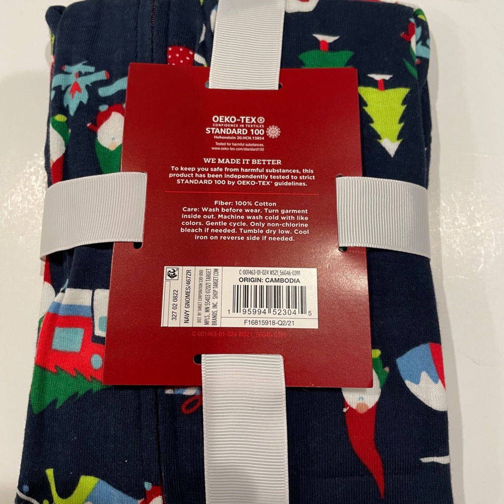 NEW! Wondershop Baby holiday gnome flannel matching family footed pajama - Picture 7 of 7
